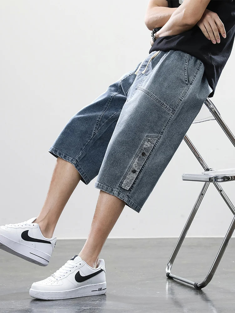Division Drop-Cut Denim Short
