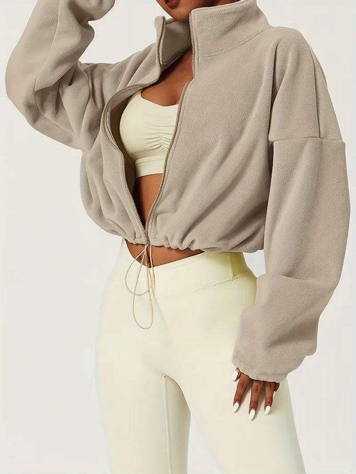 Forma Fleece Cropped Zip-Up