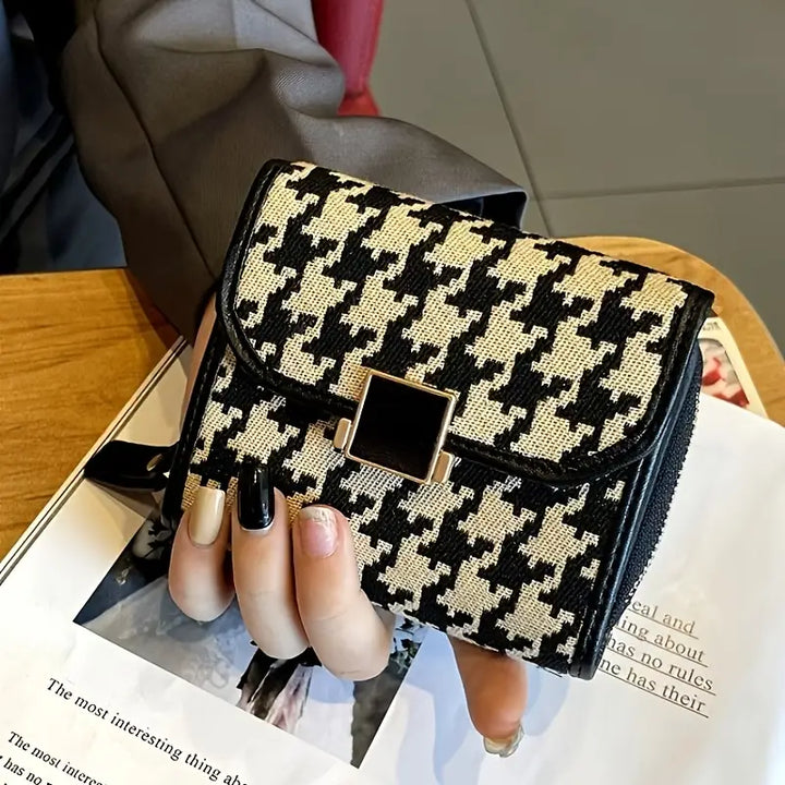 Milan Houndstooth Wallet