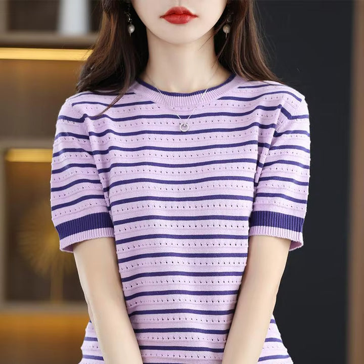 Madison Stripe Knit Tee