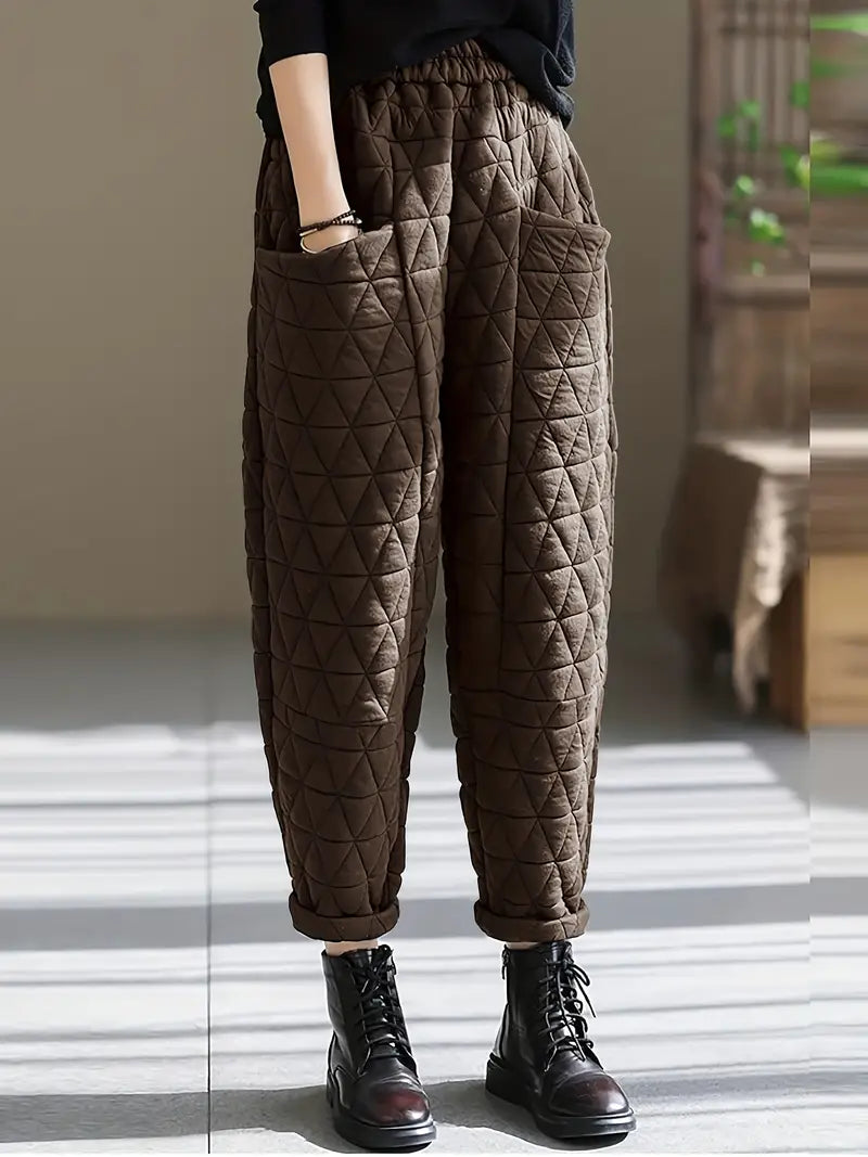 Loft Diamond-Quilted Puff Pant