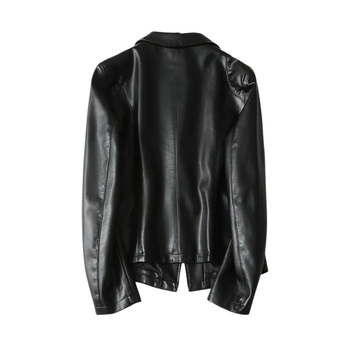 Victoria Faux Leather Blazer