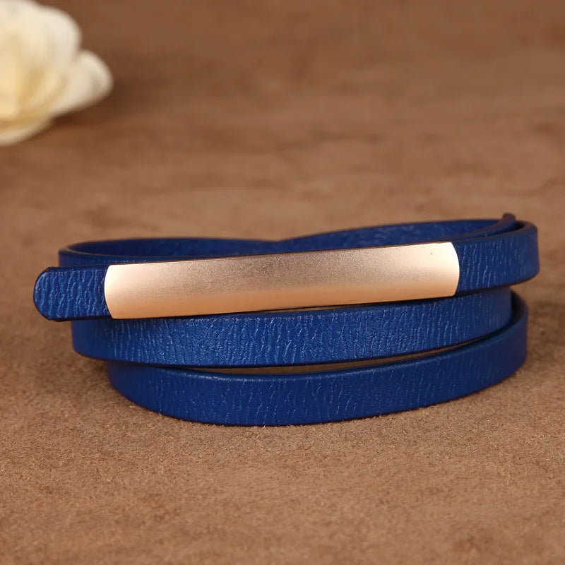 Maison Slim Leather Belt