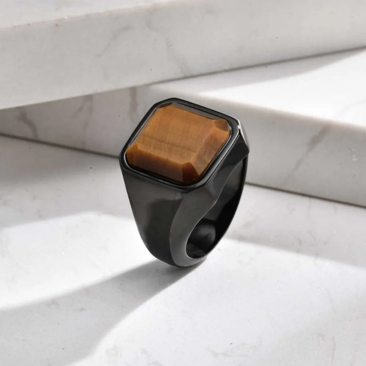 Eye Of The Tiger Signet Ring