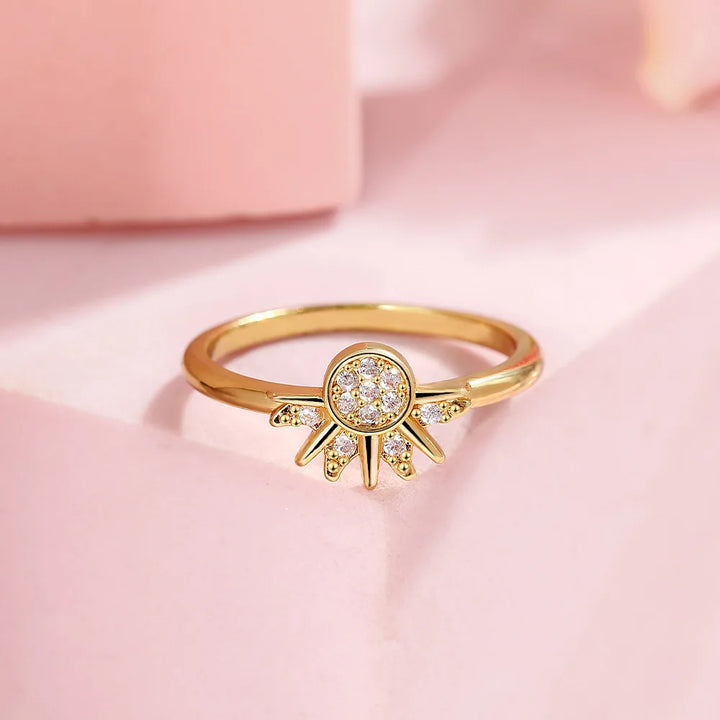 Celestial Harmony Sun & Moon Ring Set
