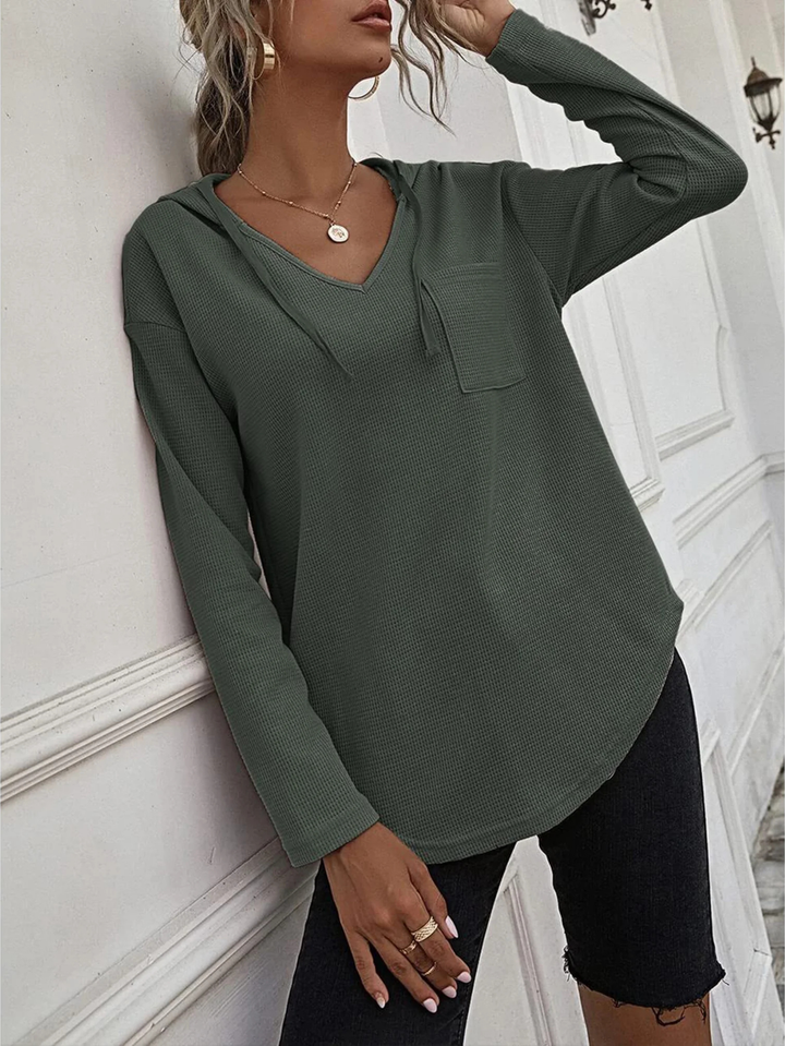 Calla Waffle Knit Hoodie