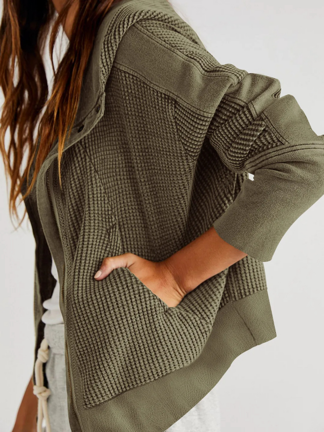 Marlow Waffle Knit Jacket