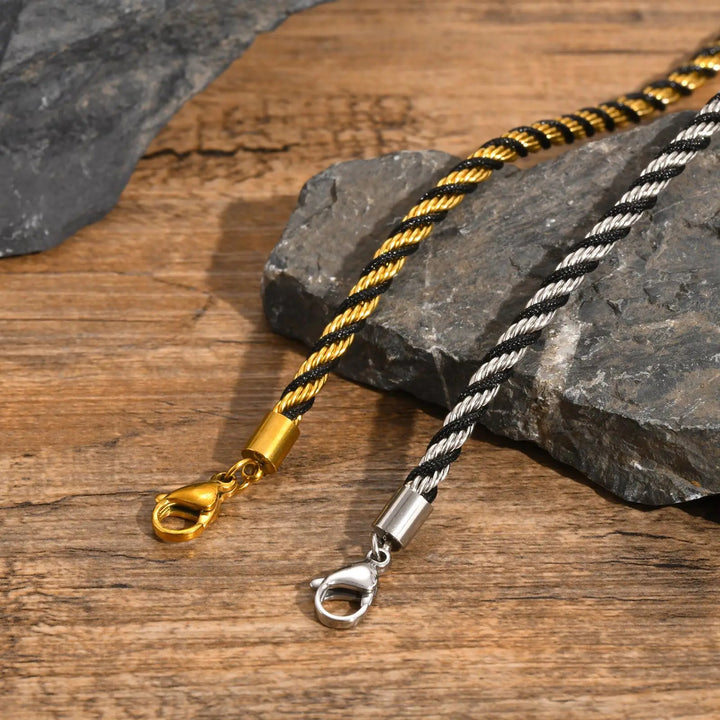 Onyx Twisted Rope Bracelet