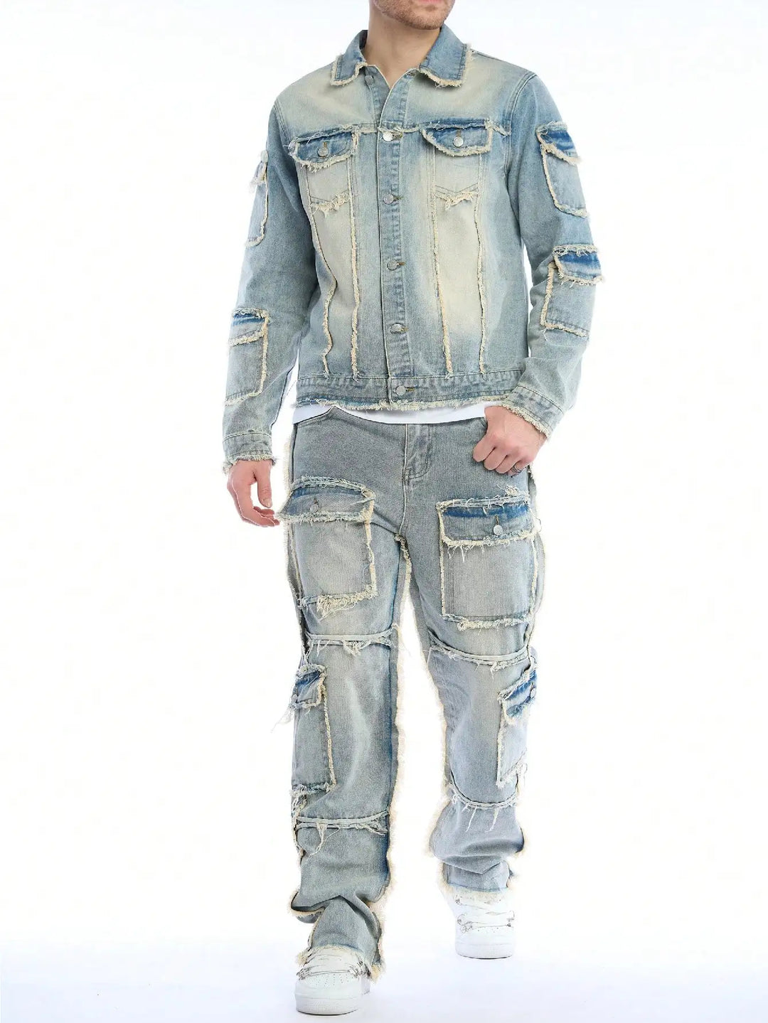 Vanguard Distressed Denim Set
