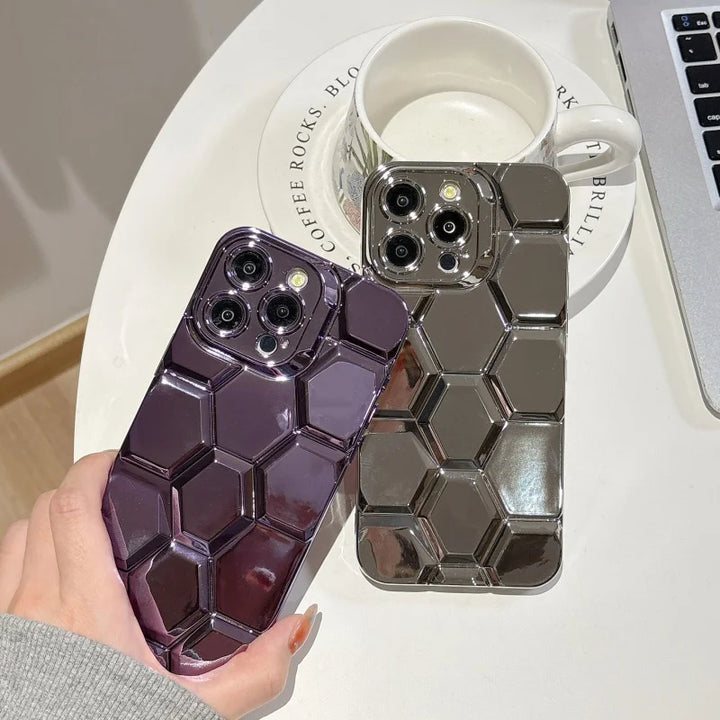 Hex Chrome iPhone Case