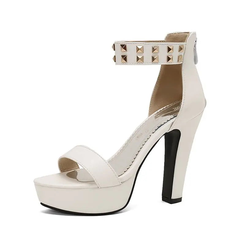 Vanity Studded Platform Heels