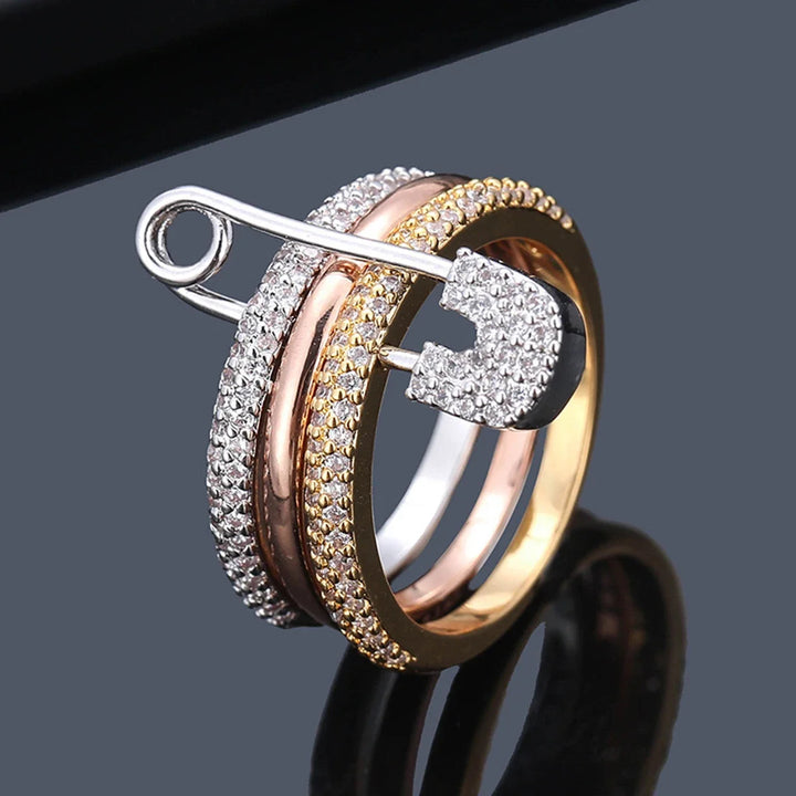 Pavé Pin-Lock Ring