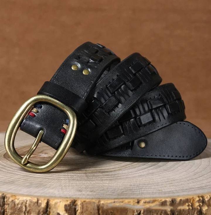 Nomad Leather-Woven Belt