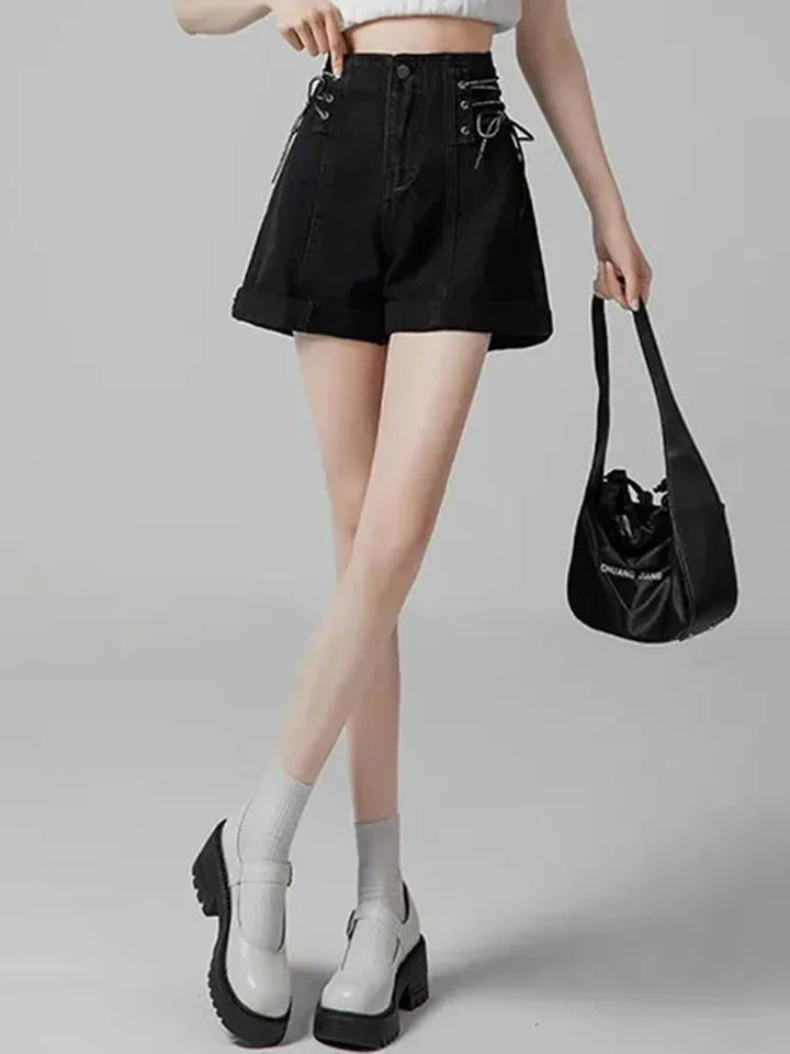 Juno Tie-Waist Denim Short