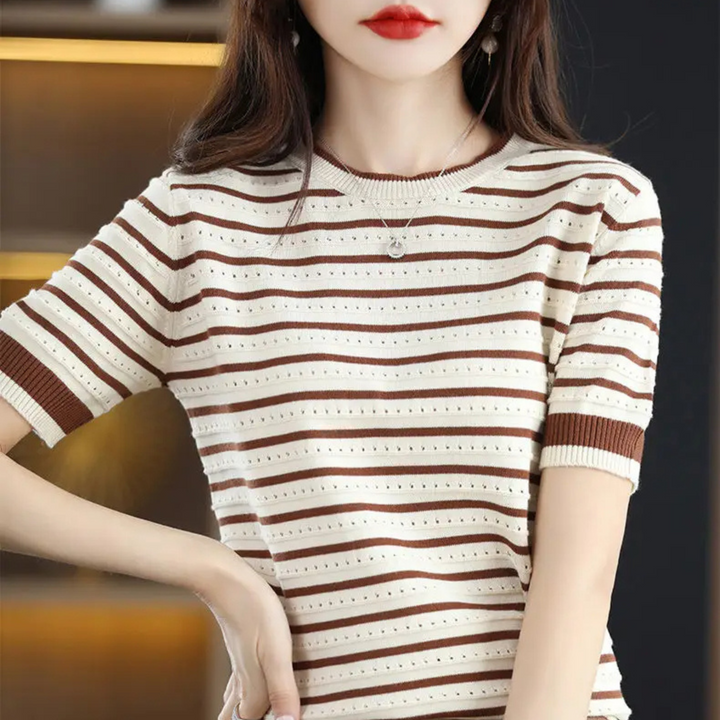 Madison Stripe Knit Tee