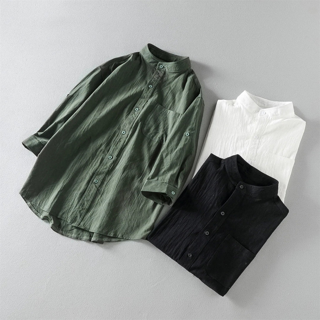 Linen Button-Up Shirt