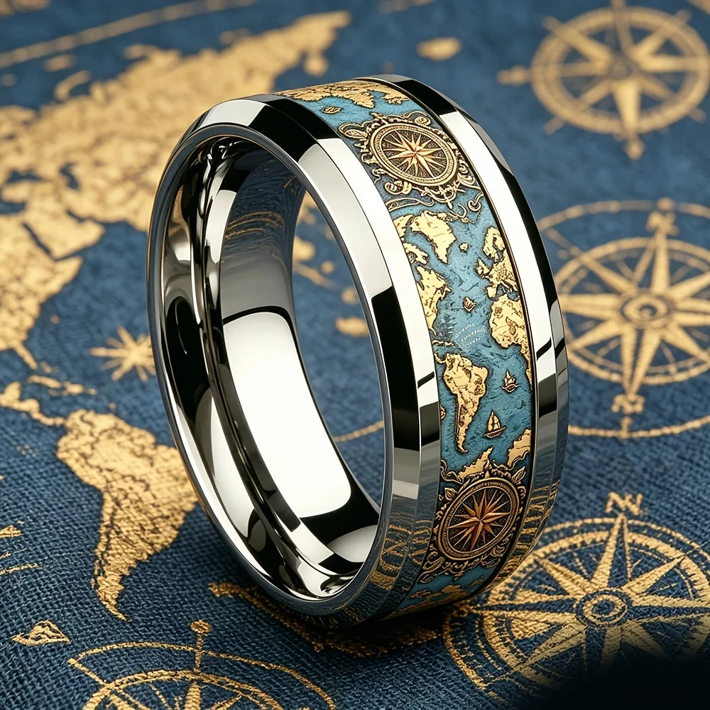 Voyager World Map Ring