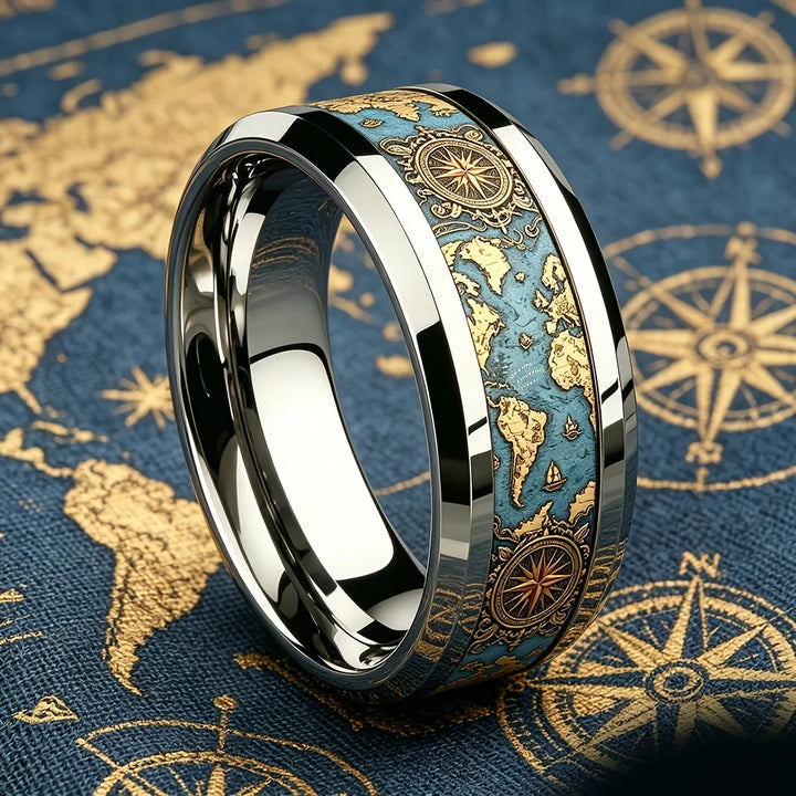 Voyager World Map Ring