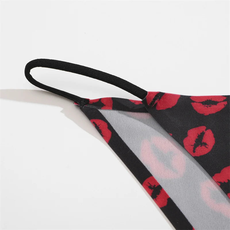 Desire Ice Silk Thong Set