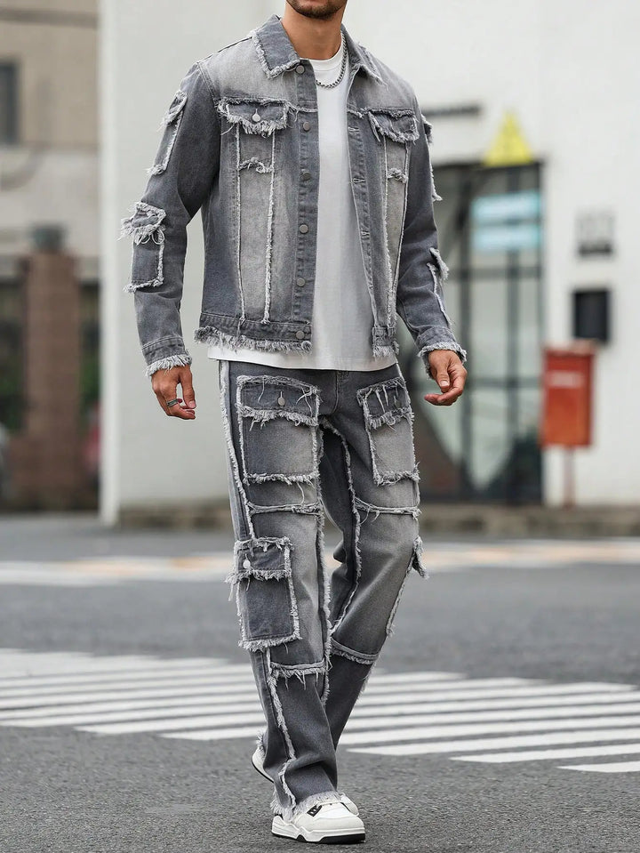 Vanguard Distressed Denim Set