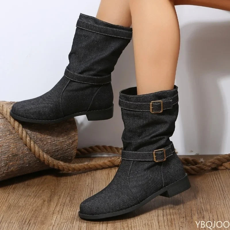 Rodeo Ankle Denim Boot