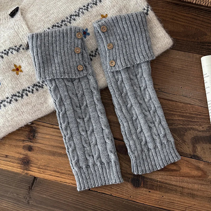 Chalet Cable-Knit Leg Warmers