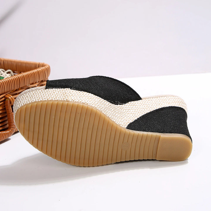 Isla Canvas Wedge Sandal