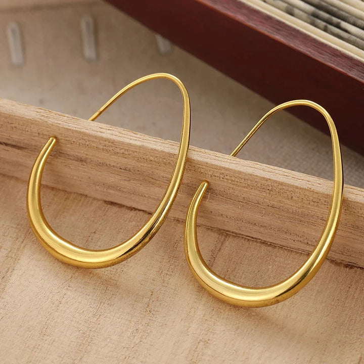Vera Teardrop Hoop Earrings