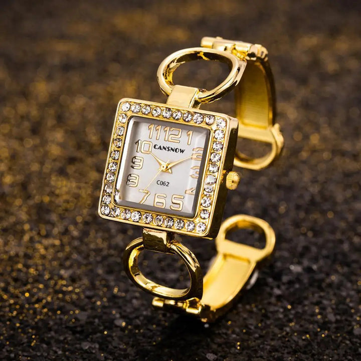Hera Crystal Cuff Timepiece