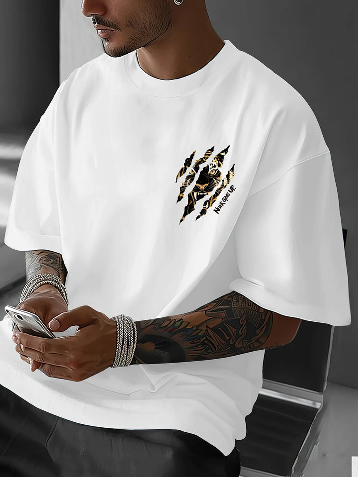 Never Give Up Oversized Tee