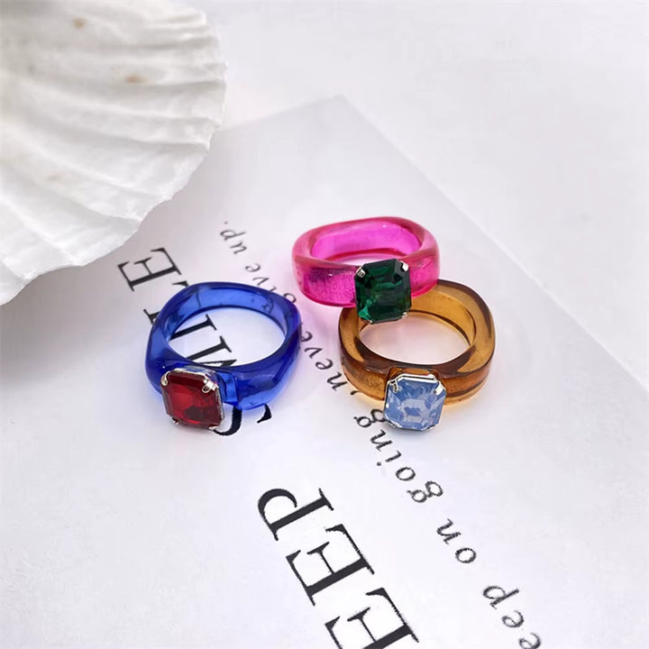 Candy Gloss Translucent Gem Ring