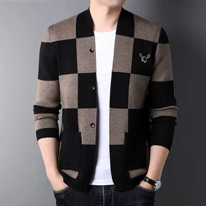 Beaumont Checkered Cardigan