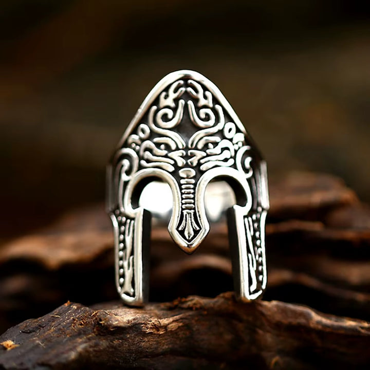 Warrior's Helm Stainless Steel Ring