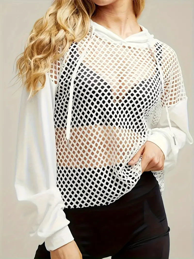Mesh-Theory Netted Hoodie