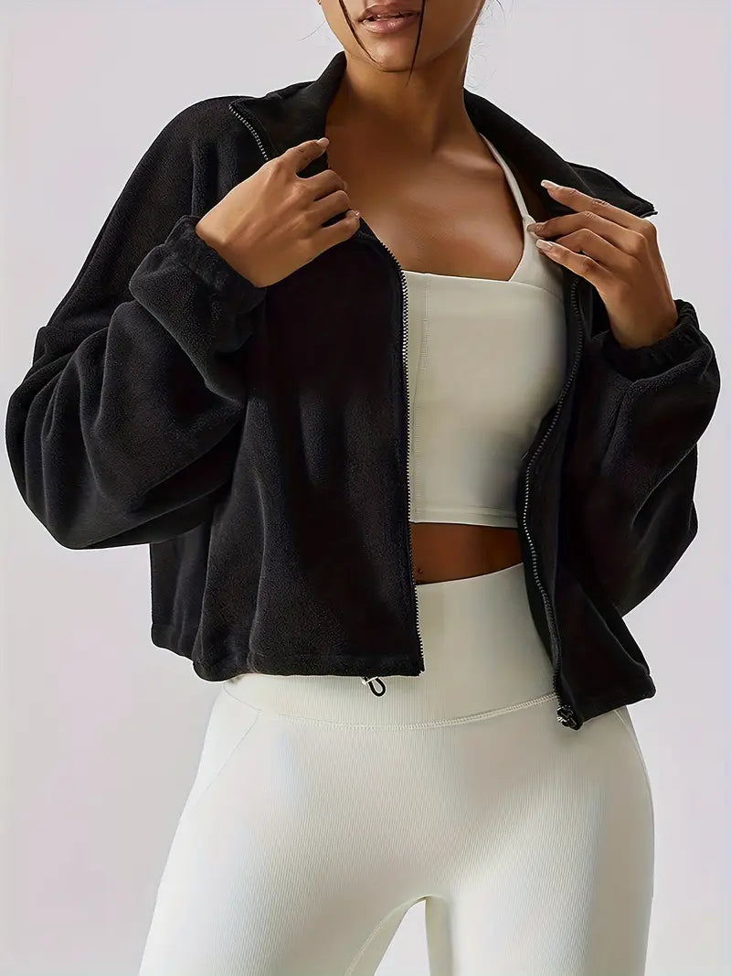 Forma Fleece Cropped Zip-Up