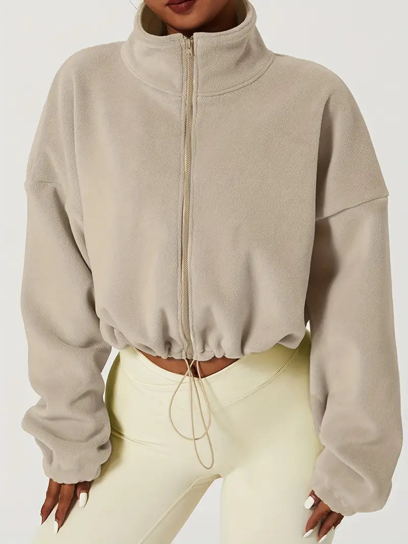 Forma Fleece Cropped Zip-Up