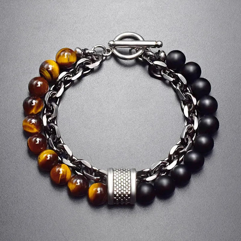 Orion Dual-Stone Chain Bracelet