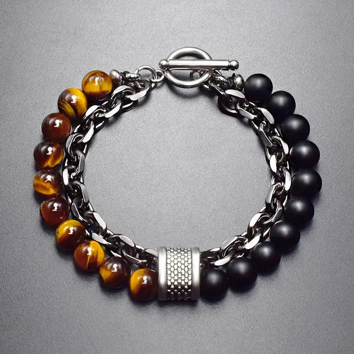 Orion Dual-Stone Chain Bracelet