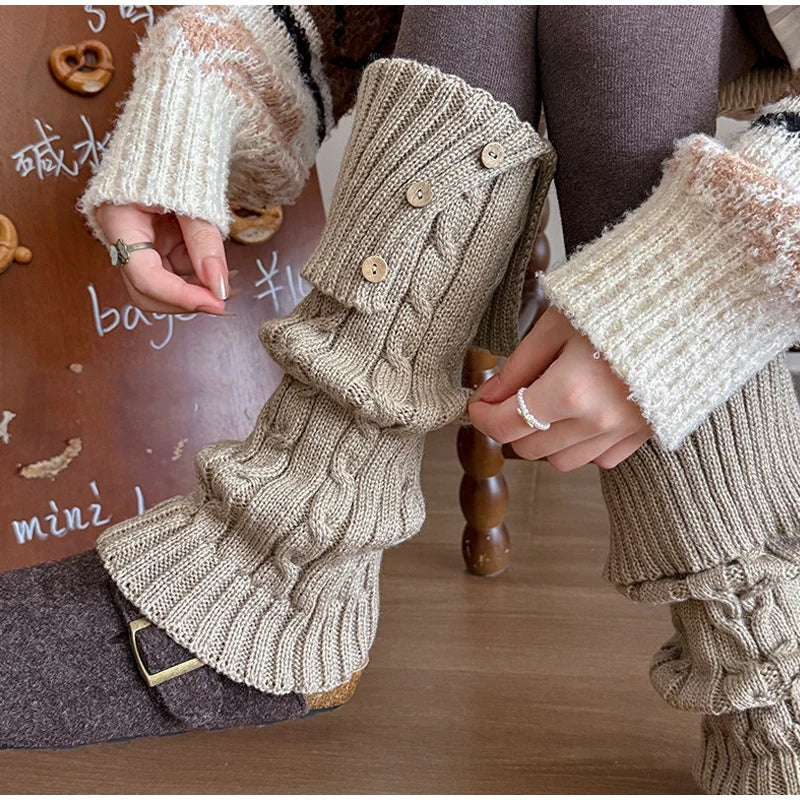 Chalet Cable-Knit Leg Warmers