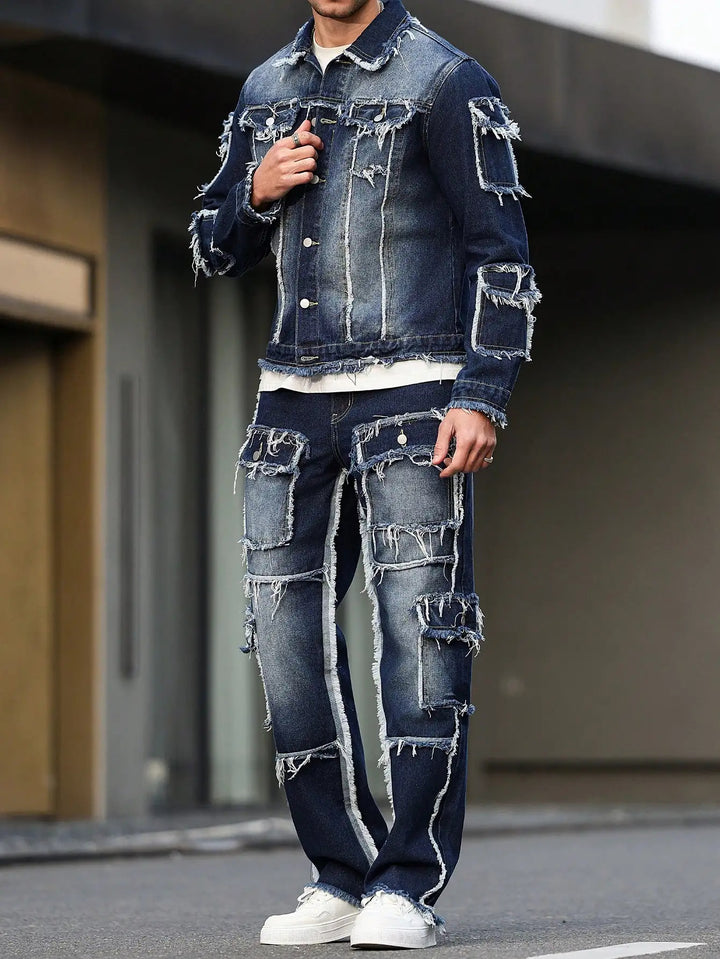 Vanguard Distressed Denim Set