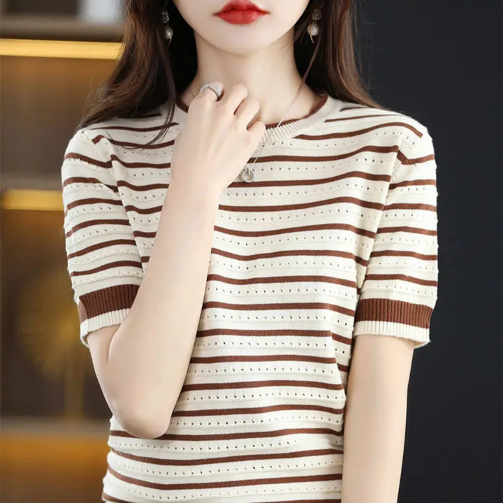 Madison Stripe Knit Tee