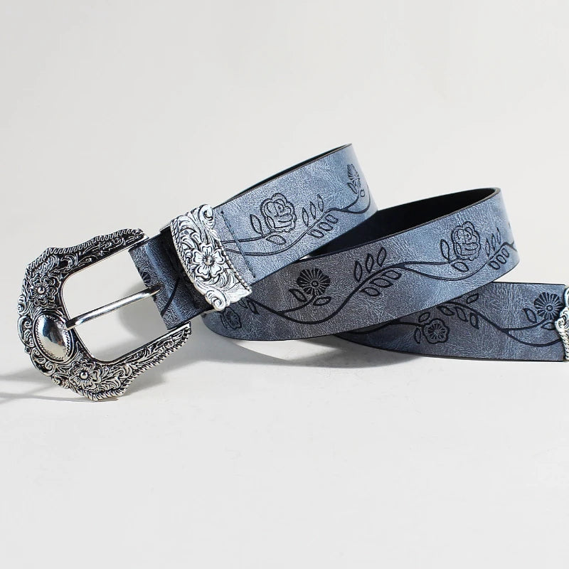 Saddle Rose Buckle Belt
