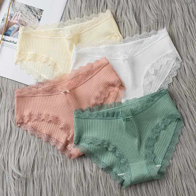 Essentia Lace Cotton Panty Set