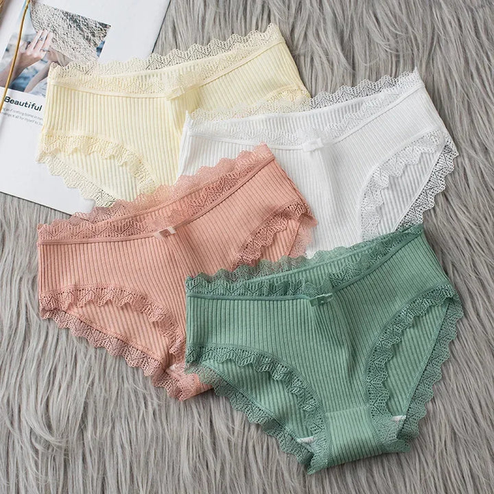 Essentia Lace Cotton Panty Set
