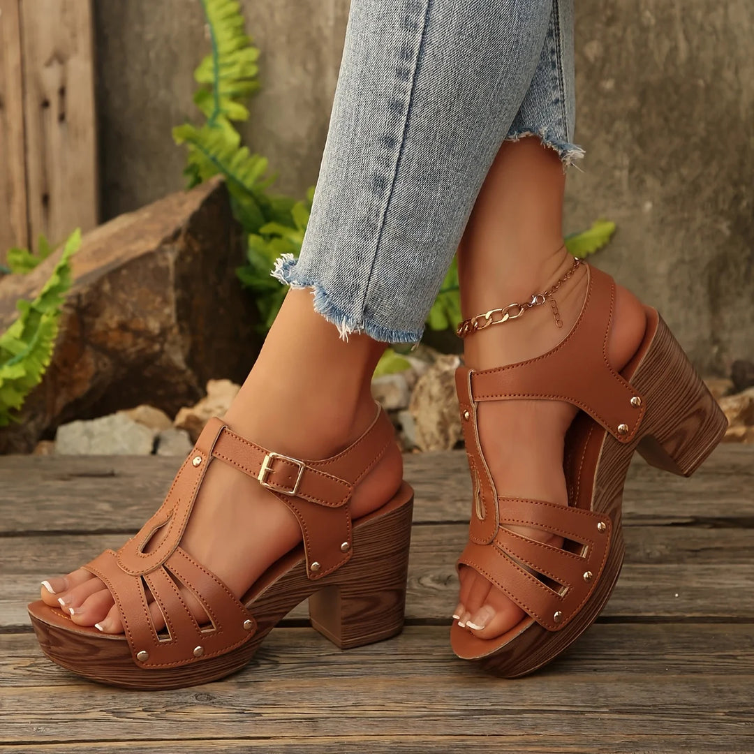 Empress Block Heel Sandal