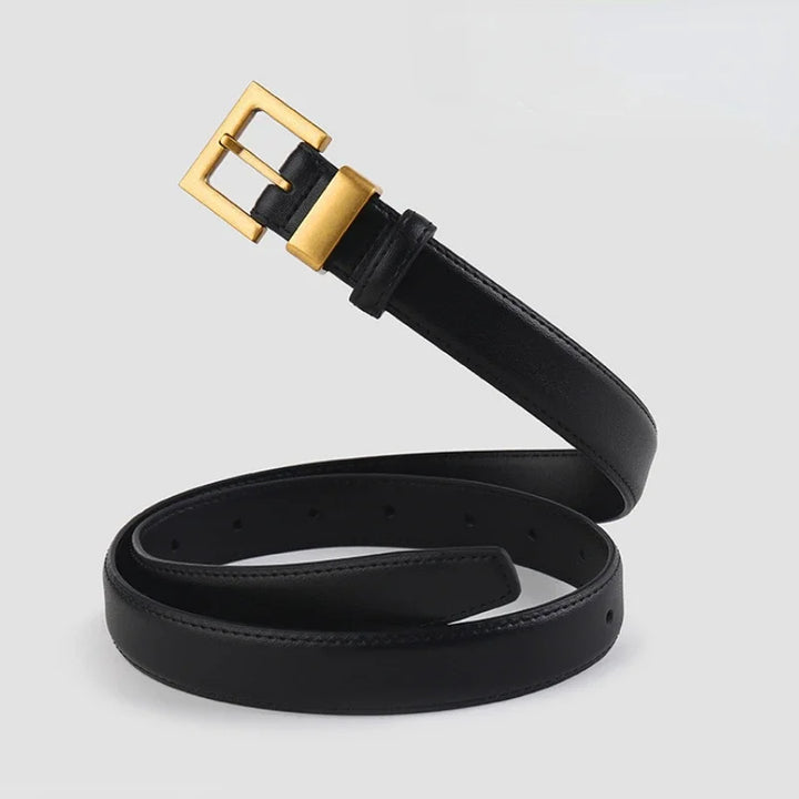 Cavaro Brass Leather Belt