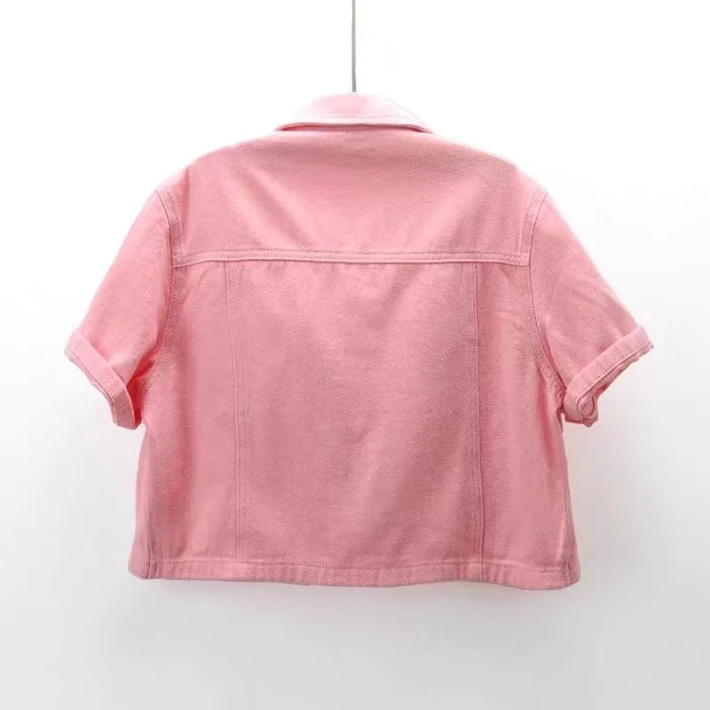 Essence Cropped Denim Jacket
