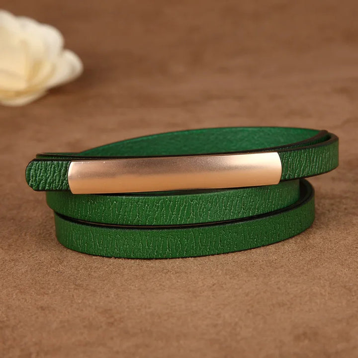 Maison Slim Leather Belt