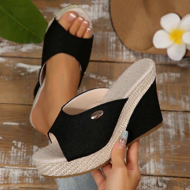 Isla Canvas Wedge Sandal