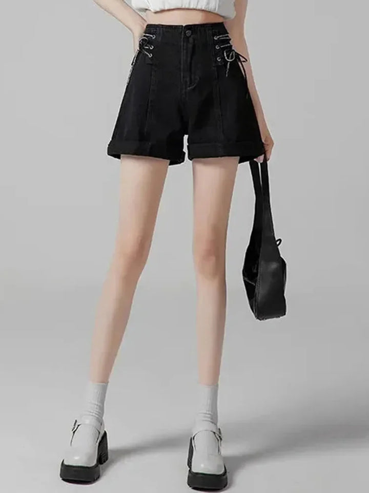 Juno Tie-Waist Denim Short